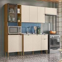 Cozinha Compacta Balcão Com Pia 120cm Laura Plus Soft-freijó Z06 - Mpozenato - 2