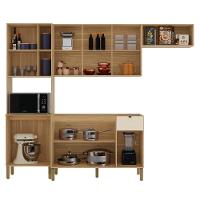 Cozinha Compacta Balcão Com Pia 120cm Laura Plus Soft-freijó Z06 - Mpozenato - 6