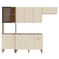 Cozinha Compacta Balcão Com Pia 120cm Laura Plus Soft-freijó Z06 - Mpozenato - 7