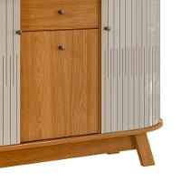 Buffet Aparador Sala De Estar 135cm Toni Z10 Off-cinamomo - Mpozenato - 7