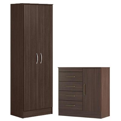 Cômoda e Sapateira Multiuso Montevideu Golden 4 Gavetas MDF com Puxador Plástico Café