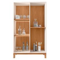 Cristaleira Porta De Vidro Com Led 90cm Lucca Off-freijó C01 - Mpozenato - 5