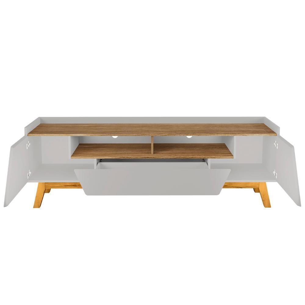 Rack Bancada Para Tv 70 Pol 180cm Flora Off/cinamomo B02 - Mpozenato - 5