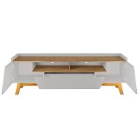 Rack Bancada Para Tv 70 Pol 180cm Flora Off/cinamomo B02 - Mpozenato - 5