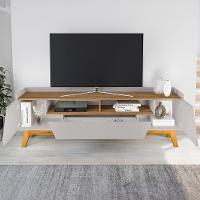 Rack Bancada Para Tv 70 Pol 180cm Flora Off/cinamomo B02 - Mpozenato - 6