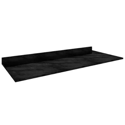 Tampo Balcão Para Cozinha 120cm Cor Mármore Preto - Poquema