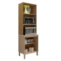 Paneleiro Cozinha Torre Quente Duplo Minsk Vanilla/freijó Z06 - Mpozenato - 5