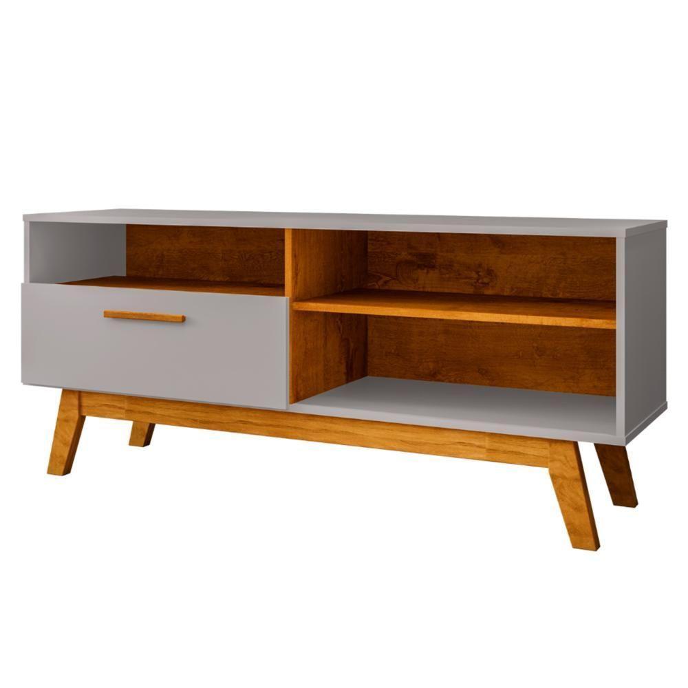 Rack Bancada Para Tv 55 Pol 136cm Paládio Off/naturalle - Bechara - 5