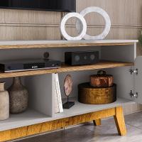 Rack Bancada Para Tv 75 Pol 180cm Rita Off/cinamomo B02 - Mpozenato - 6