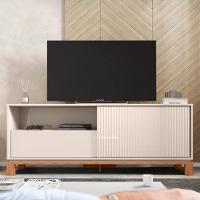 Rack Bancada Para Tv 55 Pol 150cm Lucca Off White/freijó C01 - Mpozenato - 5