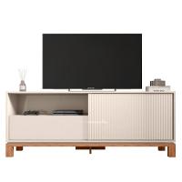 Rack Bancada Para Tv 55 Pol 150cm Lucca Off White/freijó C01 - Mpozenato - 7