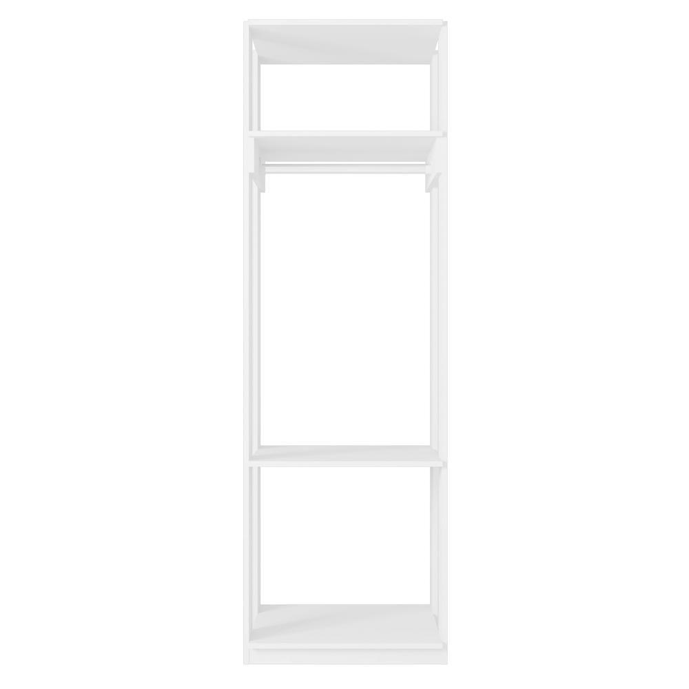 Módulo Guarda Roupa Closet Com Prateleiras Titan Branco Velluto - Móveis Leão - 3