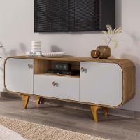 Rack Bancada Para Tv 55 Pol 156cm Demi Cinamomo/off B02 - Mpozenato - 2