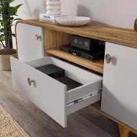 Rack Bancada Para Tv 55 Pol 156cm Demi Cinamomo/off B02 - Mpozenato - 5