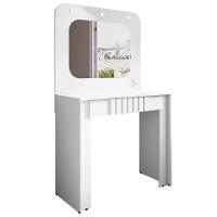 Penteadeira Camarim 90cm Com Espelho Lilian Branco B02 - Mpozenato - 7