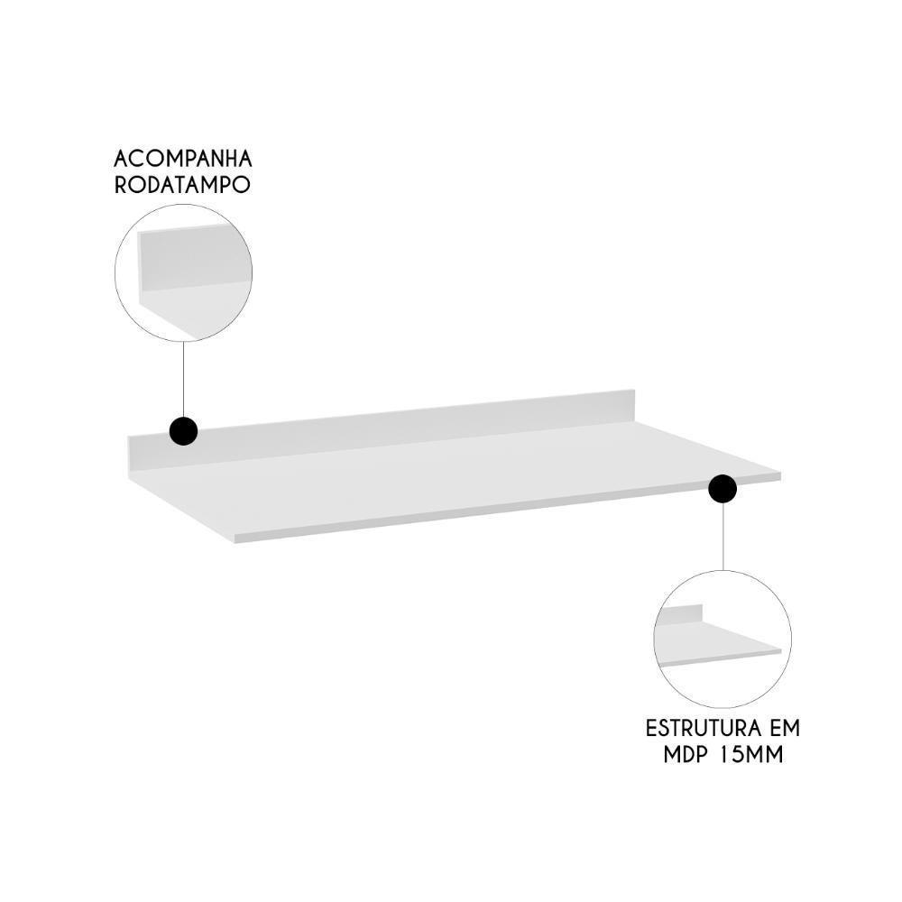 Tampo Para Balcão De Cozinha 100cm Mdp Z34 Branco - Mpozenato - 3