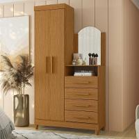 Guarda Roupa Cômoda Com Espelho 103cm Maite A02 Cinamomo - Mpozenato - 2