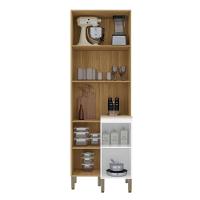 Paneleiro De Cozinha 3 Portas Minsk Branco/freijó Z06 - Mpozenato - 6