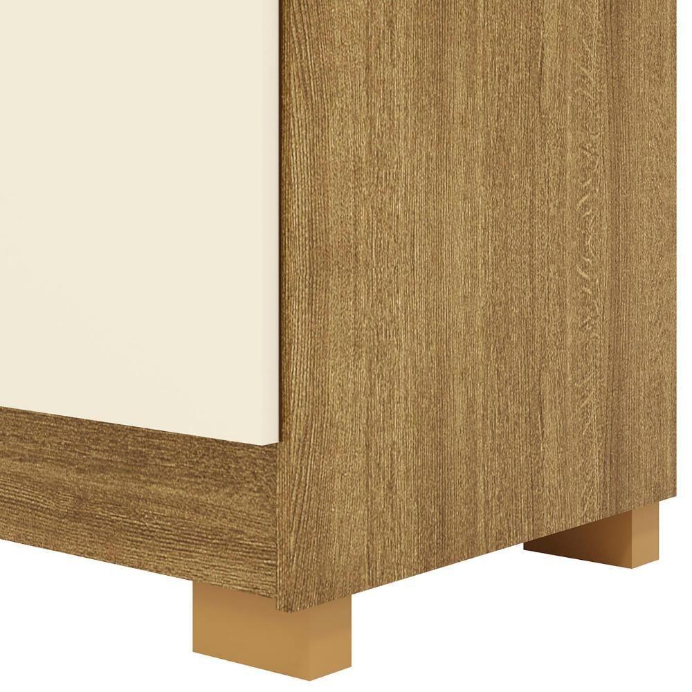 Guarda Roupa Casal 218cm Com Espelho Bolty Nature/champanhe V02 - Mpozenato - 9