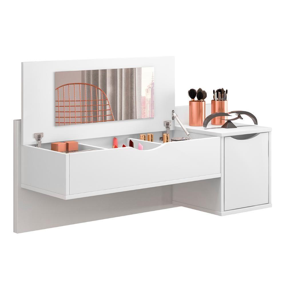 Penteadeira Camarim Com Led 2 Portas Loli A02 Branco - Mpozenato - 1