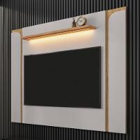 Painel Para Tv Suspenso 75 Pol 180cm Marina Off/cinamomo B02 - Mpozenato - 2