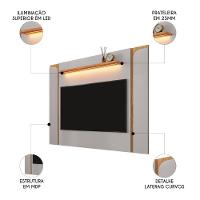 Painel Para Tv Suspenso 75 Pol 180cm Marina Off/cinamomo B02 - Mpozenato - 3