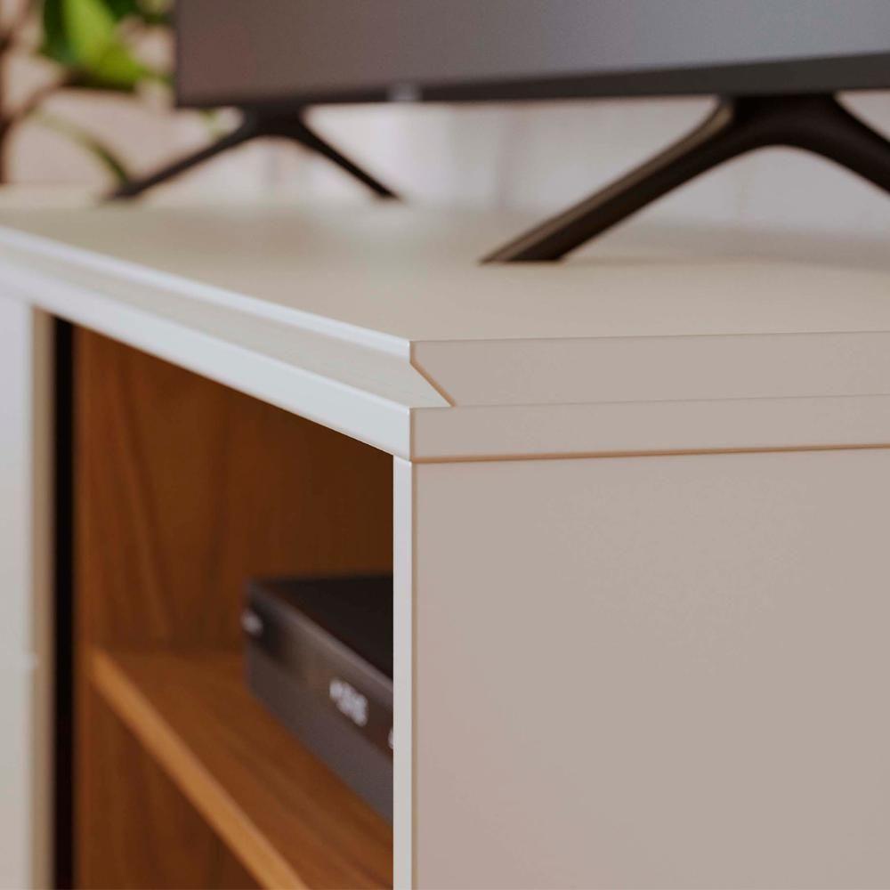 Rack Bancada Para Tv 60 Pol 160cm Diana Off White/freijó C05 - Mpozenato - 8
