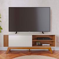 Rack Bancada Para Tv 60 Pol 160cm Diana Off White/freijó C05 - Mpozenato - 6