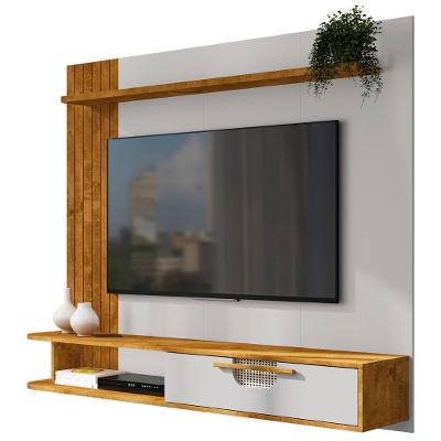 Painel Tv 65 Pol E Bancada Suspensa 161cm Malu Naturalle/off B02 - Mpozenato