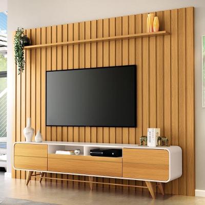 Painel Tv 85 Pol You 2.7 Com Bancada época Cinamomo/off - Hb Móveis