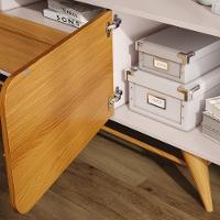 Painel Tv 85 Pol You 2.7 Com Bancada época Cinamomo/off - Hb Móveis - 6