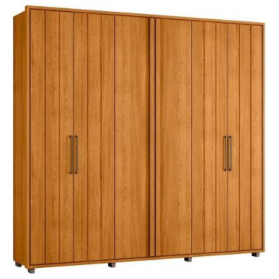 Guarda Roupa Casal 250cm Com 6 Portas Vibe Cinamomo Z10 - Mpozenato