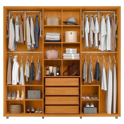 Guarda Roupa Casal Vibe Cinamomo Z10 6 Portas Bater 4 Gavetas Cinamomo Mpozenato