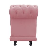 Recamier Athenas Namoradeira Calçadeira Suede Rose - Js Móveis - 4