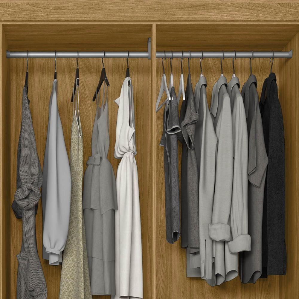 Guarda Roupa Casal 165cm Com Espelho Parla Freijó/off Z17 - Mpozenato - 8