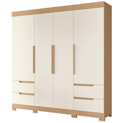 Guarda Roupa Casal 212cm 4 Portas Vivacce Off/freijó - Albatroz