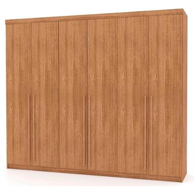 Guarda Roupa Casal 276cm 6 Gavetas Dubai Majestic Nature - Vila Rica