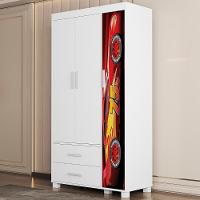 Guarda Roupa Infantil 89cm Com 3 Portas Carro Vermelho Z53 - Mpozenato - 2