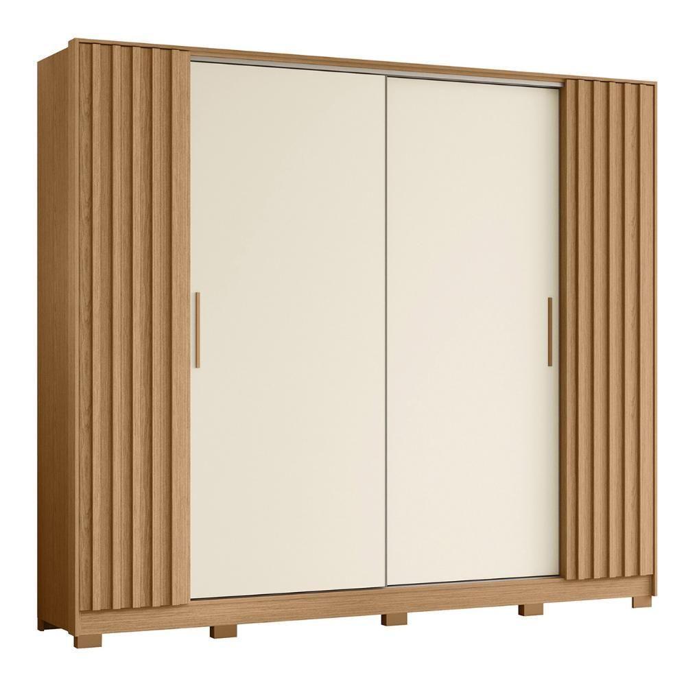 Guarda Roupa Casal 270cm 4 Portas Jacarandá Flex Off/freijó - Albatroz - 1