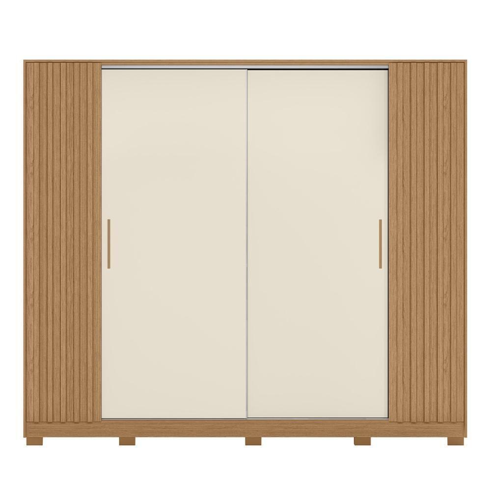 Guarda Roupa Casal 270cm 4 Portas Jacarandá Flex Off/freijó - Albatroz - 7