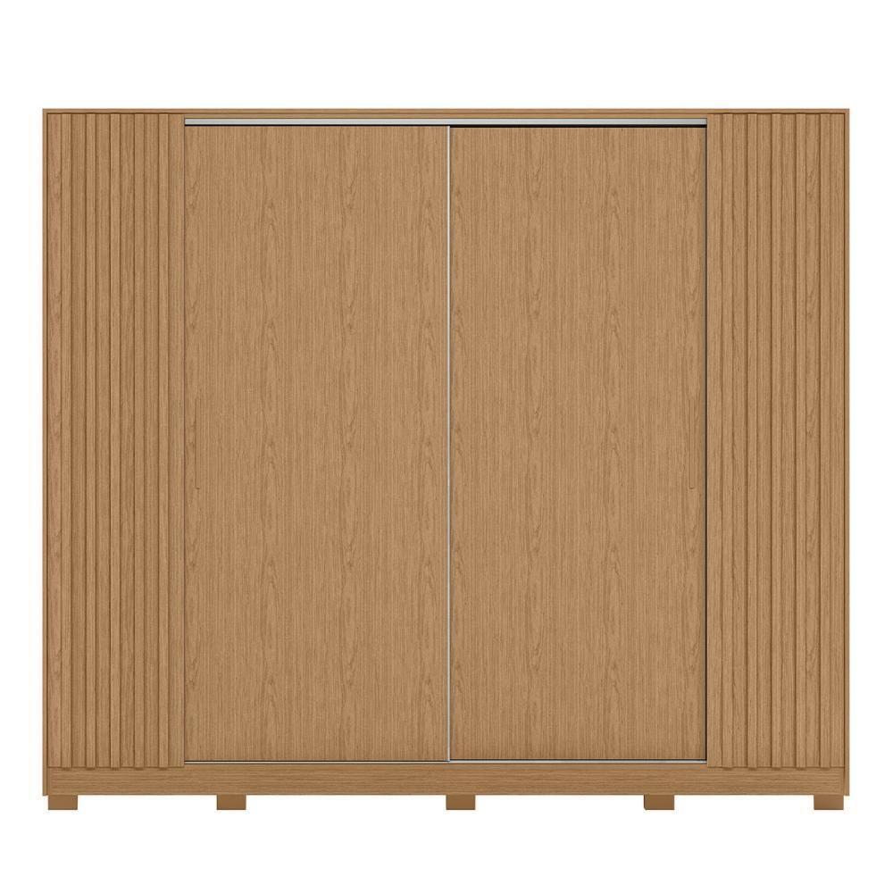 Guarda Roupa Casal 270cm 4 Portas Jacarandá Flex Off/freijó - Albatroz - 8