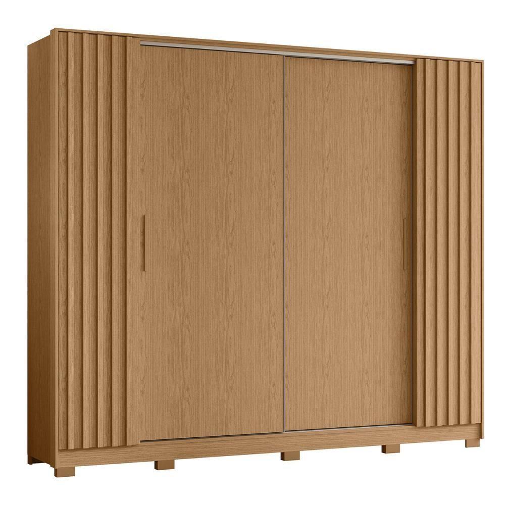 Guarda Roupa Casal 270cm 4 Portas Jacarandá Flex Off/freijó - Albatroz - 9