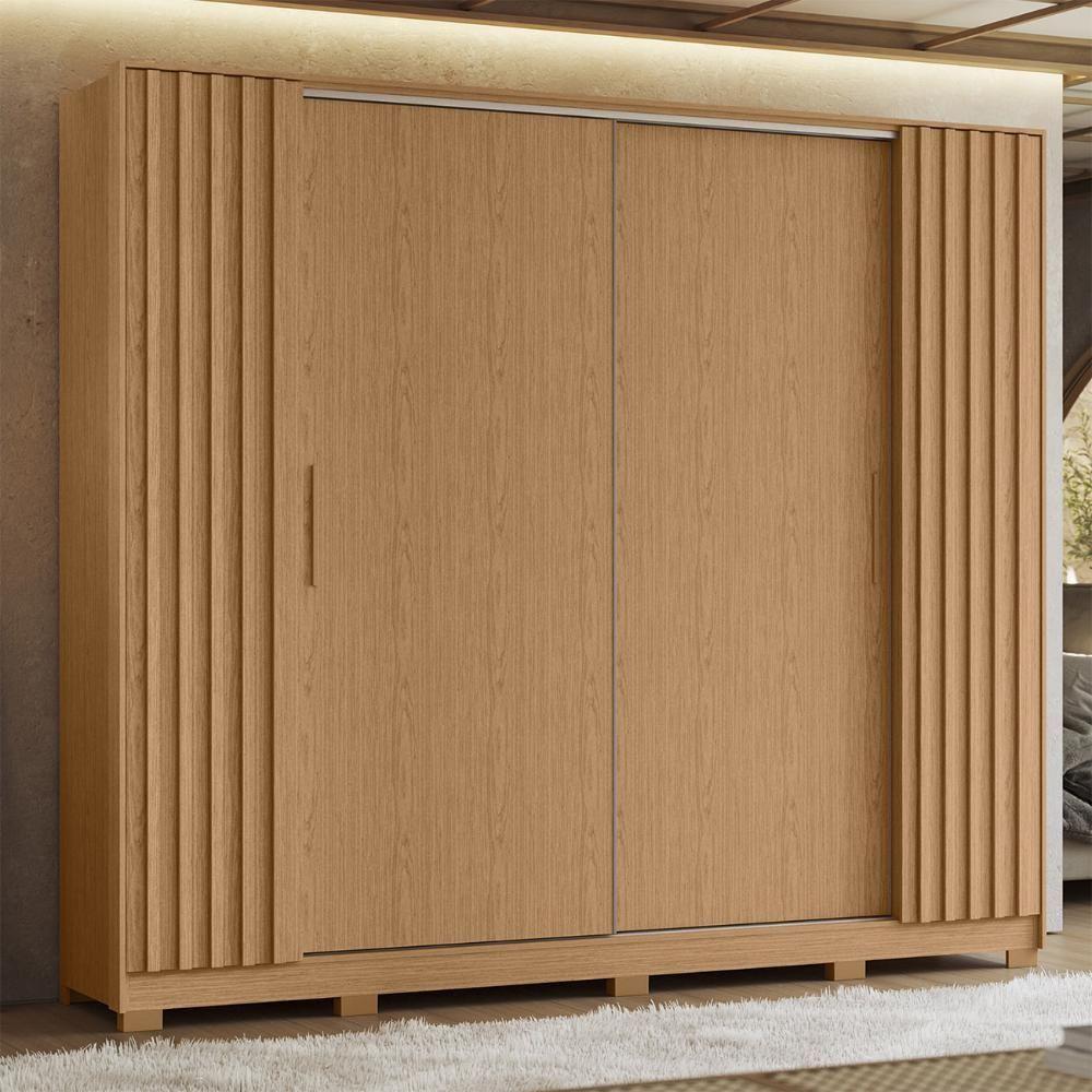 Guarda Roupa Casal 270cm 4 Portas Jacarandá Flex Off/freijó - Albatroz - 10