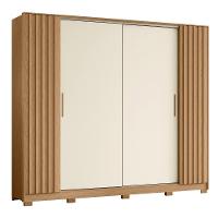 Guarda Roupa Casal 270cm 4 Portas Jacarandá Flex Off/freijó - Albatroz - 1