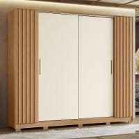 Guarda Roupa Casal 270cm 4 Portas Jacarandá Flex Off/freijó - Albatroz - 2