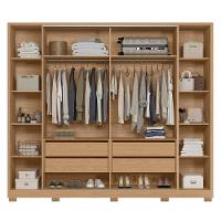 Guarda Roupa Casal 270cm 4 Portas Jacarandá Flex Off/freijó - Albatroz - 6