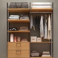 Guarda Roupa Closet Industrial 145cm 100% Mdf Tw403 Freijó/preto Fosco - Pradel - 3