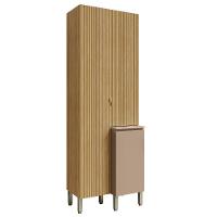 Paneleiro De Cozinha 3 Portas Minsk Vanilla/freijó Z06 - Mpozenato - 1