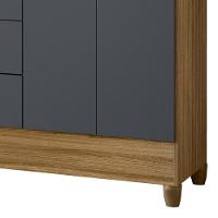 Guarda Roupa Casal 204cm Com Espelho Vitta Freijó/cinza Z17 - Mpozenato - 6