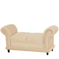 Recamier Athenas Namoradeira Calçadeira Bege 801 - Js Móveis - 1